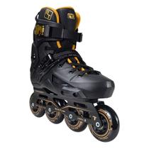 Patins Traxart Revolt Turbo Black Gold 80mm ABEC-9 Cromo Tamanho Dos Patins:9 40/41 Patins Traxart Revolt Turbo Black Gold 80mm ABEC-9 Cromo Tamanho Dos Patins:9 40/41