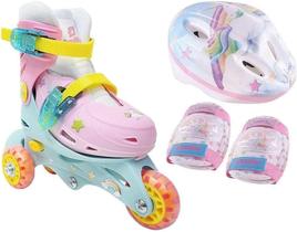 Patins Tri-line Unicórnio Ajustável (30 - 33) TL01U - Fênix Brinquedos