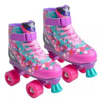 Patins Trolls Candy Quad Roller Infantil 27/28 Ao 35/36