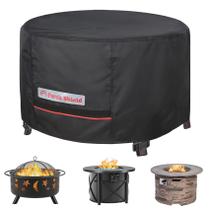 Patio Fire Pit Cover Porch Shield impermeável de 50 polegadas redondo Patio Fire Pit Cover Porch Shield impermeável de 50 polegadas redondo