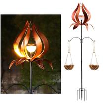 Pátio multifuncional Windmill Spinner YNGFIL com luz solar Pátio multifuncional Windmill Spinner YNGFIL com luz solar