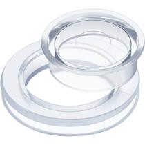 Patio Table Umbrella Hole Ring, 2 polegadas, silicone transparente, 1 conjunto