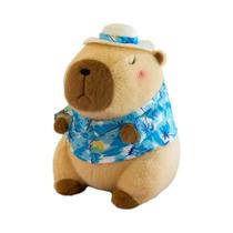 Pato Amarelo Capivara Brinquedo De Pelúcia Bonito Simulação Beachwear Animal De Pelúcia Kawaii