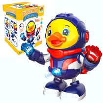 Pato Astronauta Dançante Brinquedo Musical Com Movimento Luz E Som Astropato Dm Toys