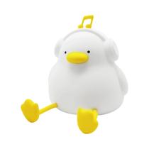 Pato Bonito Led Night Light Para Crianças Silicone Dos Desenhos Animados Animal Lâmpada Sensor De