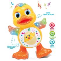 Pato Dançante Brinquedo Musical Anda Dança Mexe Com Luz e Som Duck Dancing Patinho Pato Dançante Brinquedo Musical Anda Dança Mexe Com Luz e Som Duck Dancing Patinho