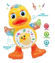 Pato Dançante Musical Dança, Anda ,mexe, Som E Luz Brinquedo Patinho Pato Dançante Musical Dança, Anda ,mexe, Som E Luz Brinquedo Patinho