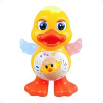 Pato Dançarino Musical Infantil com Luzes LED, Som e Movimento Brinquedo Interativo e Divertido para Crianças, Ideal para Estimular a Coordenação e