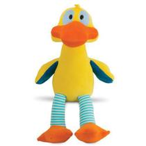 Pato de Pelúcia Amarelo e Azul 53 cm Antialérgico