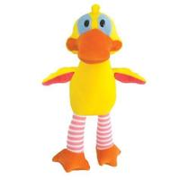 Pato de Pelúcia Amarelo e Rosa 37 cm Antialérgico