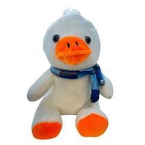 Pato de Pelúcia com Cachecol - 20cm - 1 unidade - Rizzo