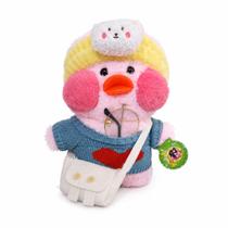 Pato De Pelúcia Com Roupinha Lalafanfan 26cm - Rosa Pato De Pelúcia Com Roupinha Lalafanfan 26cm - Rosa