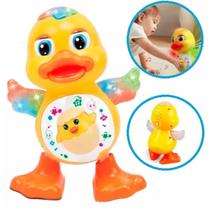 Pato Patinho Dançante Musical Luzes E Som Brinquedo Bebê Criança Infantil