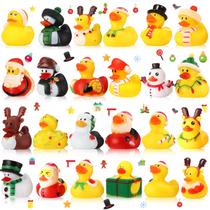 Patos de Borracha Charniol - 24 Peças para Decoração de Banho de Natal