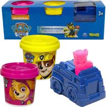 Patrulha Canina 2 Massinhas de Modelar + Veículo Molde Chase - Sunny 1372