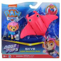 Patrulha Canina Aqua Pups Skye e Manta Ray Sunny 3470