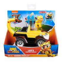 Patrulha Canina - Figura Leo de 7cm com Veículo - Cat Pack - Sunny Brinquedos
