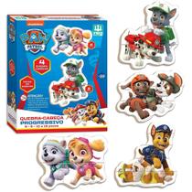 Patrulha Canina Quebra Cabeça Progressivo Em Madeira - Nig Patrulha Canina Quebra Cabeça Progressivo Em Madeira - Nig