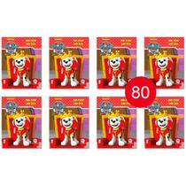 Patrulha Canina Rei por um Dia - Kit 80 Livrinhos Lembrancinha de Festa Sacolinha Aniversário