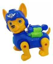 Patrulha Canina Robô Brinquedo Infantil Som Luz E Movimento ( azul)