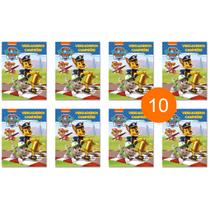 Patrulha Canina Verdadeiros Campeões - Kit 10 Livrinhos Lembrancinha de Festa Sacolinha Aniversário