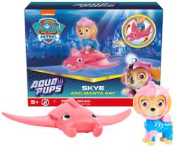 Patrulha Pata, Aqua Pups Skye e Manta Ray Action Figures Se