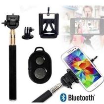 Pau De Selfie Bastão Monopod + Suporte Celular + Controle Remoto Bluetooth