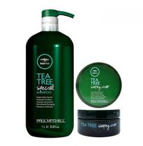 Paull Mitchell Tea Tree Special Shampoo 1000ml + Pomada Shaping Cream 85ml