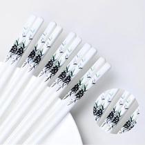 Pauzinhos de cerâmica GTIEDIK reutilizáveis, 5 pares (bambu verde) Pauzinhos de cerâmica GTIEDIK reutilizáveis, 5 pares (bambu verde)