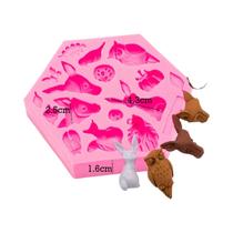 Pavão elefante flamingo moldes de silicone fondant chocolate argila diy bolos cupcakes moldes