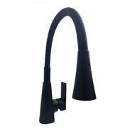 Pavia Monocomando Cozinha Goumert Bica Flexivel Black Matte - Ouse Metais