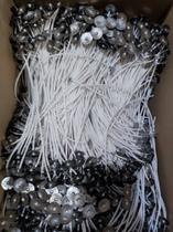 Pavio 100% Algodão para Vela Artesanal 21cm - 100un Pavio 100% Algodão para Vela Artesanal 21cm - 100un