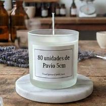 Pavio 5cm Parafinado para velas aromáticas, fácil aplicação queima perfeita Pavio 5cm Parafinado para velas aromáticas, fácil aplicação queima perfeita