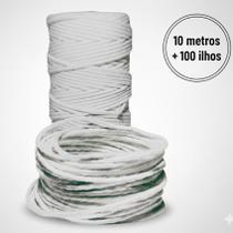 Pavio para Velas Artesanais 100% algodão sem fio de cobre 3mm com ilhós Pavio para Velas Artesanais 100% algodão sem fio de cobre 3mm com ilhós