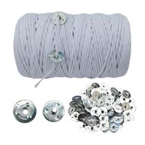 Pavio Vela Aromatica Artesanais 100% Algodão Medio 2mm Com Ilhos - 5 Metros Pavio com 50 ilhos Pavio Vela Aromatica Artesanais 100% Algodão Medio 2mm Com Ilhos - 5 Metros Pavio com 50 ilhos