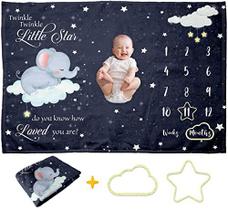 Pavo Baby Milestone Cobertor - Bebê Mensal Milestone Blank