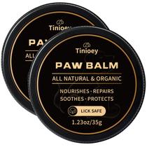 Paw Balm Tinioey All-Natural Lick Safe para cães e gatos, pacote com 2 unidades de 74 ml