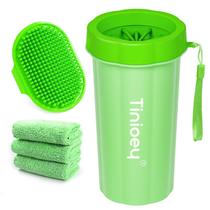 Paw Cleaner Tinioey para cães grandes com 3 toalhas e escova de banho