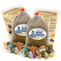 Paydirt de pedras preciosas Boone's Mill com 2 sacos de 1,4 kg e guia Paydirt de pedras preciosas Boone's Mill com 2 sacos de 1,4 kg e guia