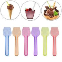 Pazinha Para Sorvetes Sobremesas Doces Coloridas Com 200 Un - Goldenplast