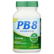 PB 8 Pro-Biotic Acidophilus 120 cápsulas vegetais da Nutrition Now (pacote com 2)