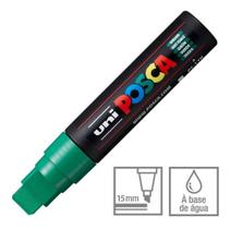 PC-17K Caneta Posca Verde Ponta Chanfrada 10 a 15mm