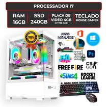 Pc Aquario Cpu Gamer Core I7 3.6ghz 16gb Ssd Fonte 500wts Nvidia 4GB - Hayom