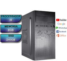 Pc barato computador cpu i5 2400+ ssd 240gb 8gb memória ram