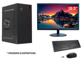 PC BÁSICO II - GR INFO - AMD Athlon, SSD 240GB,8GB DDR4, Com Monitor 19'