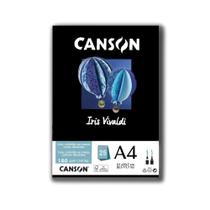 Pc Canson Iris Vivaldi Preto 25fls A4 185g