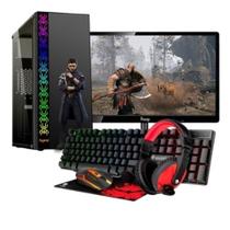 Pc completo AMD A6 com monitor 19" e kit gamer