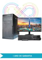 Pc COMPLETO Intel Core i3 10 8gb ssd 256gb GT210 Monitor 19p teclado e mouse - MR Soluções