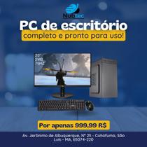 PC COMPLETO MONTADO Intel Core i3 - 4GB RAM - HD 1TB - Monitor LED 20" - Pronto para uso! PC COMPLETO MONTADO Intel Core i3 - 4GB RAM - HD 1TB - Monitor LED 20" - Pronto para uso!