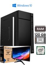 PC COMPLETO P/ HOME OFFICE CPU Intel Core I5 8gb SSD 120gb com MONITOR & Teclado, Mouse NOVOS !